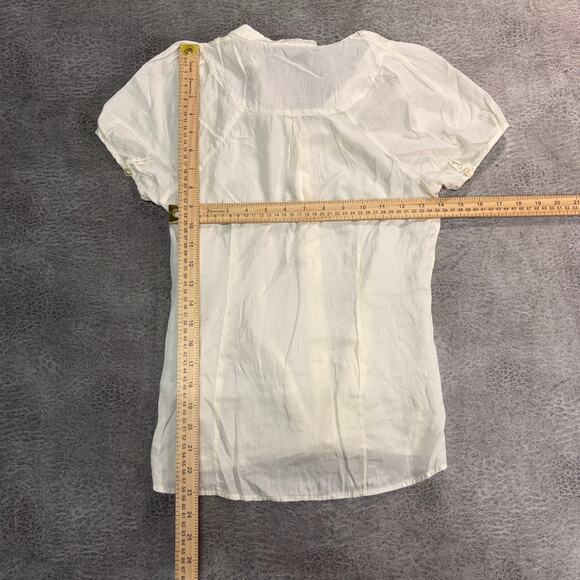 Vintage Silk Banana Republic Button Up Blouse - Picture 6 of 6